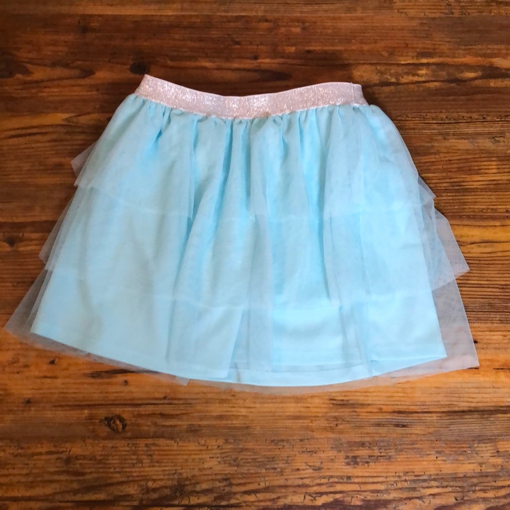 Jumping Beans l Light Blue Tiered Tulle Skirt